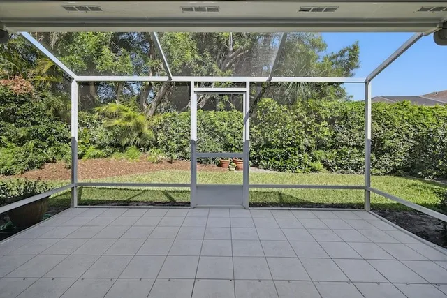 a view of outdoor space with seating area