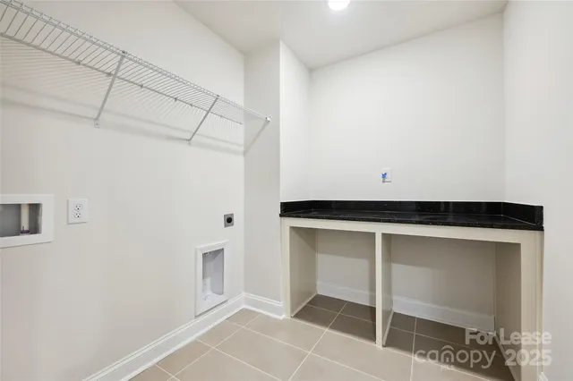 a close view of an empty room