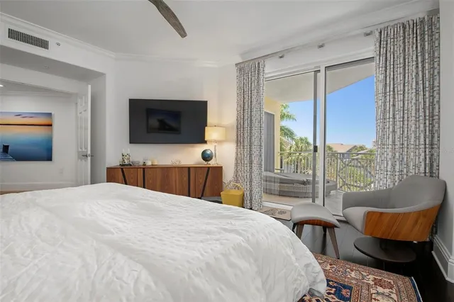 a view of a lake with building in front of it