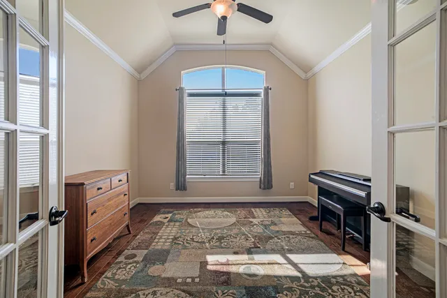 a view of an entryway with a stove