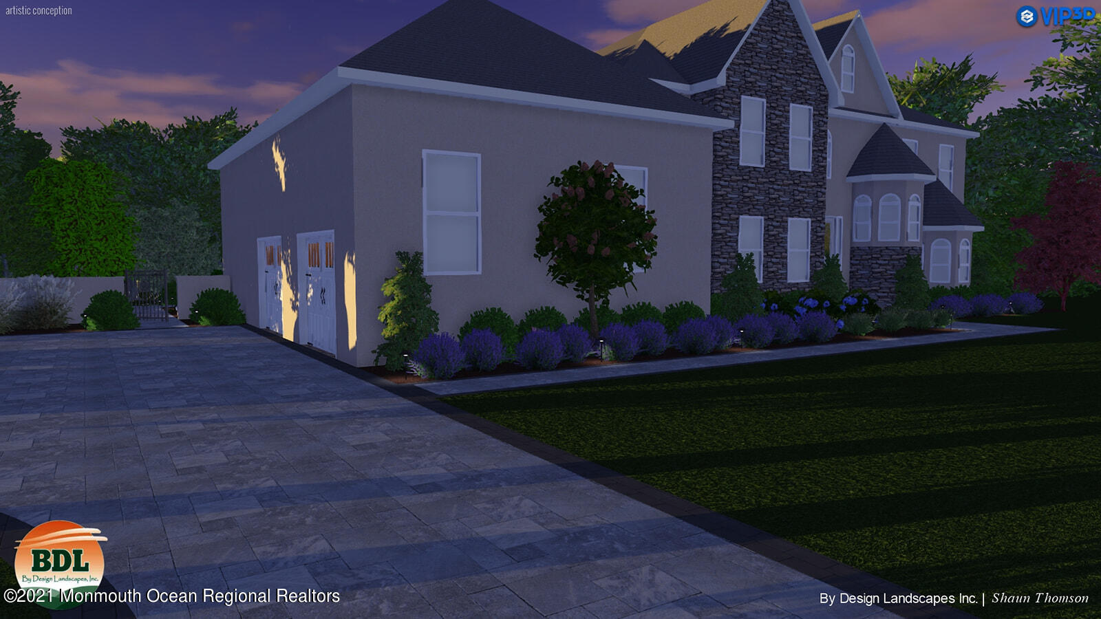 2104 Shadowbrook Drive Wall, NJ 07719 - Photo 78 of 84 a front view of a house with a garden