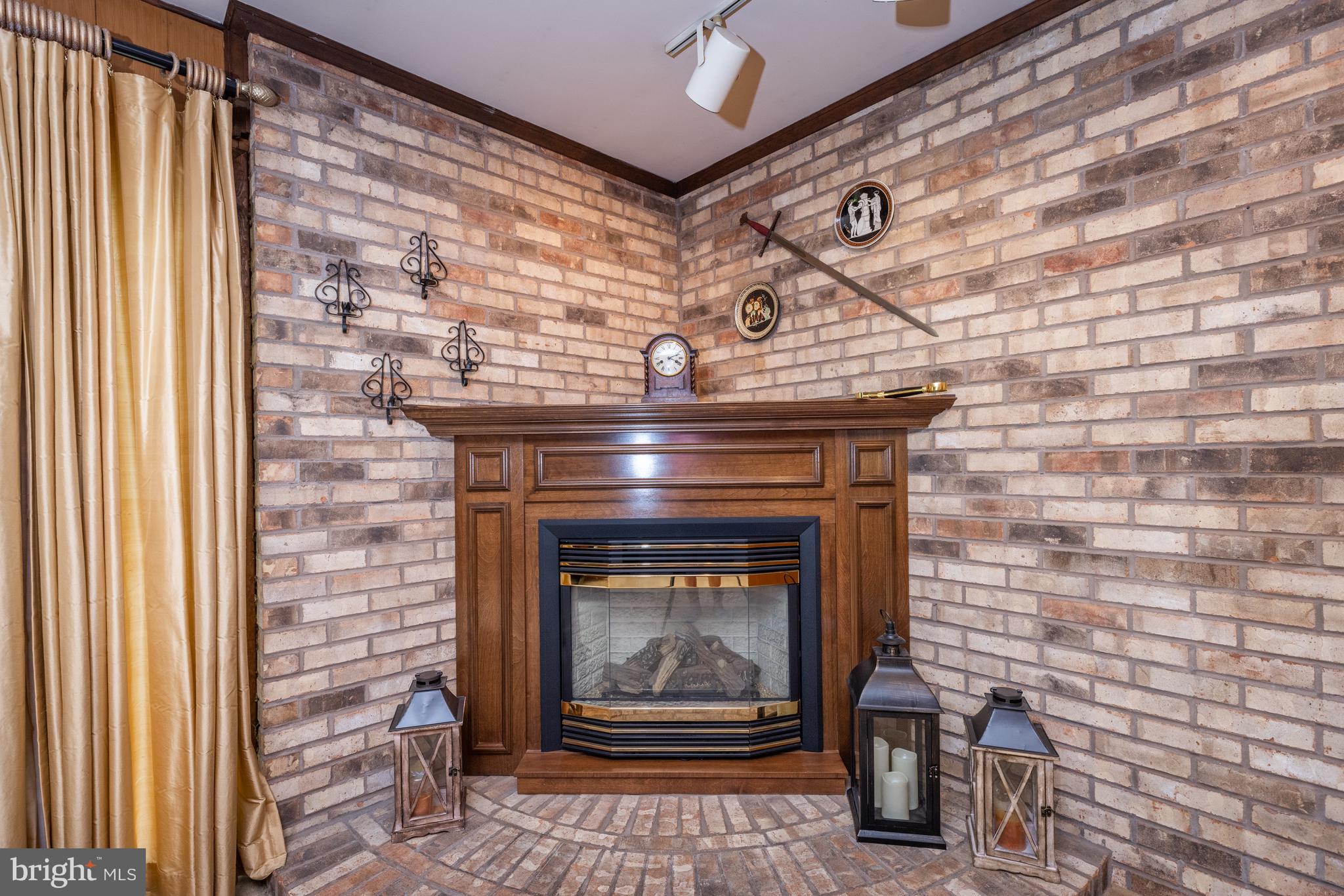 25 Ardmore Road Newark, DE 19713 - Photo 10 of 32 Natural Brick Wall with Propane Fireplace