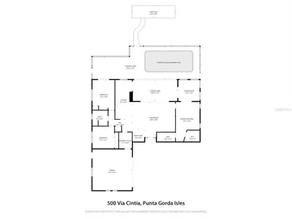 a black and white photo of a room