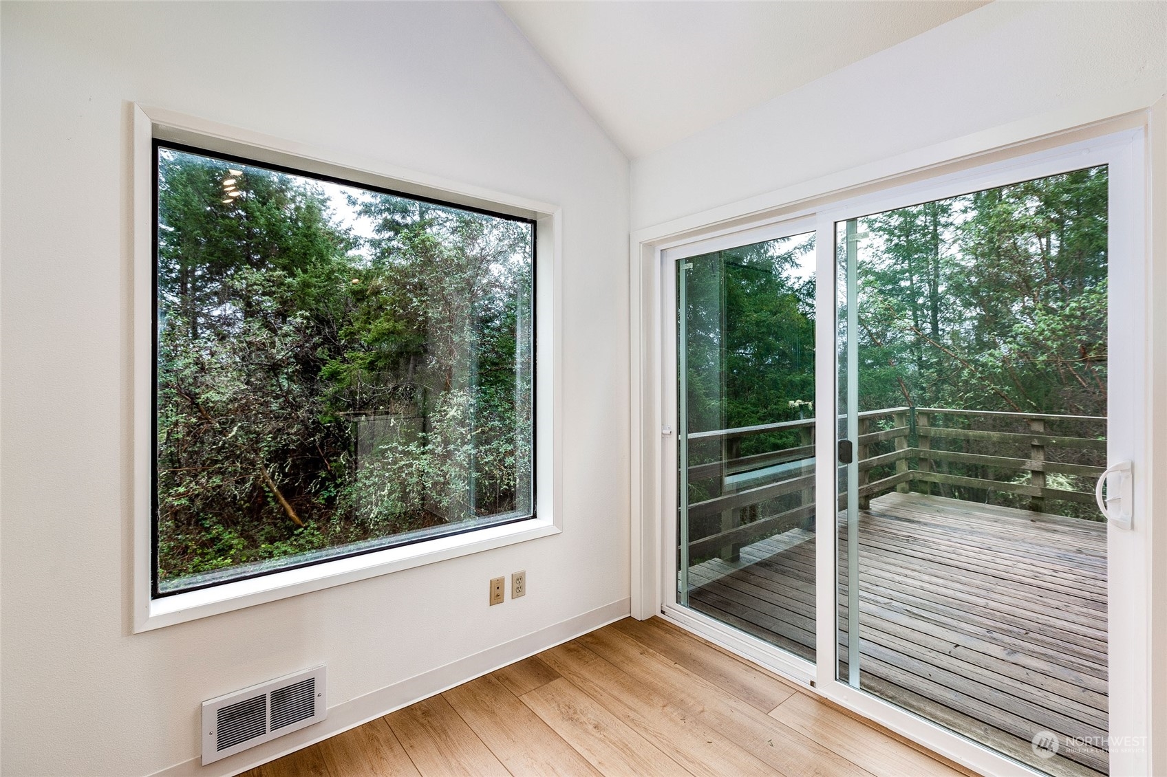 198 Ridgedale Road Friday Harbor, WA 98250 - Photo 12 of 39 a view of a room with window wooden floor and front door