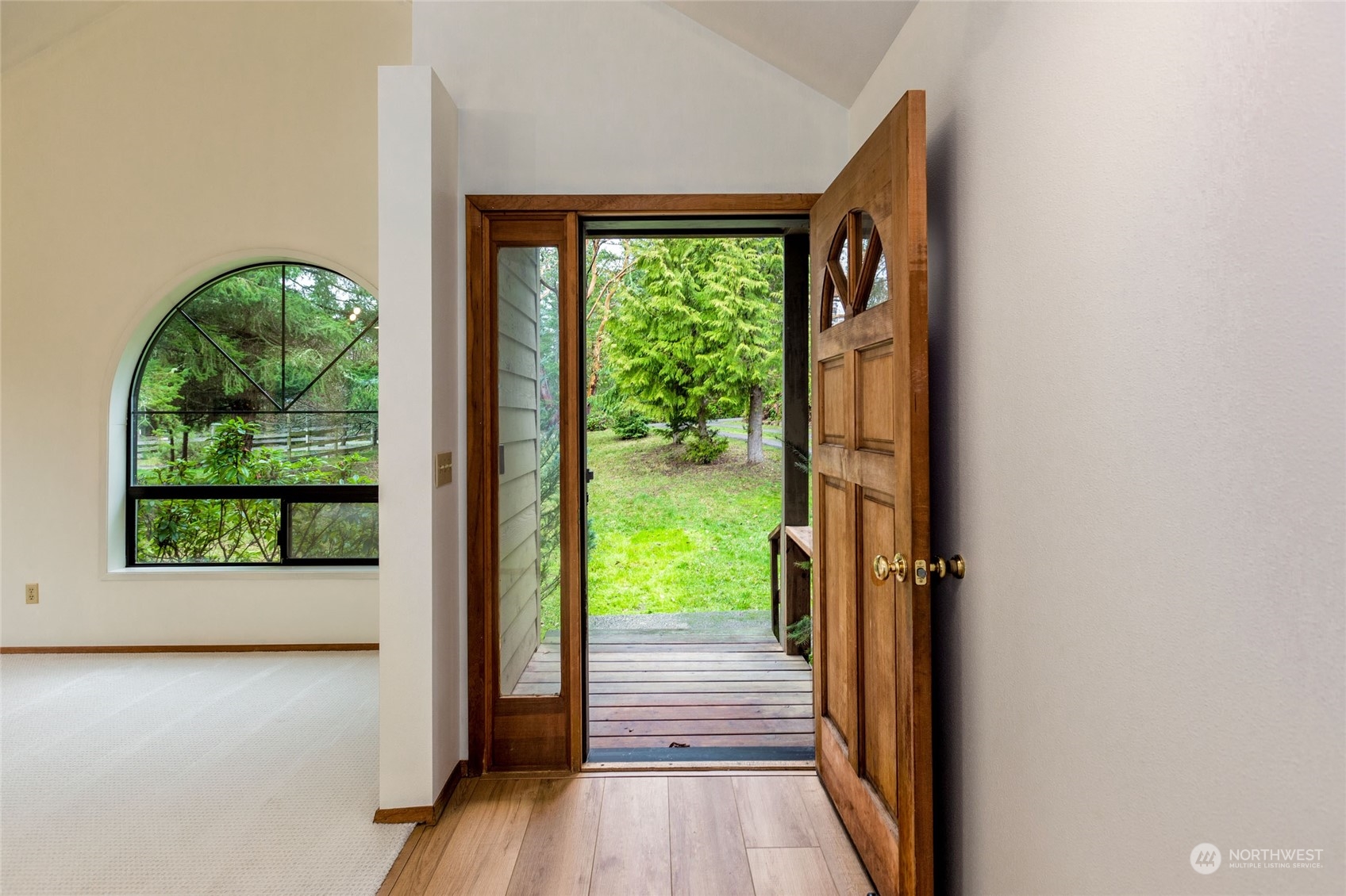 198 Ridgedale Road Friday Harbor, WA 98250 - Photo 16 of 39 a view of a garden from a window