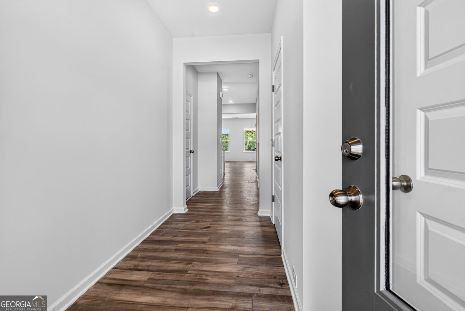 155 Oconee Road, Unit 252 Cartersville, GA 30120 - Photo 3 of 39 a view of a hallway with wooden floor and closet area
