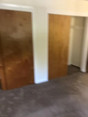an empty room with closet