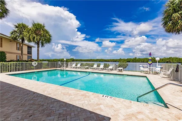 a view of a swimming pool and a terrace