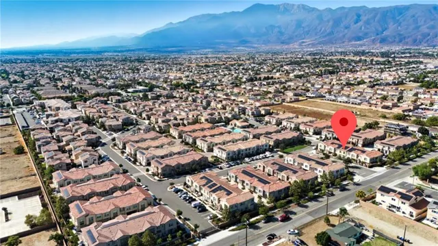 an aerial view of multiple house