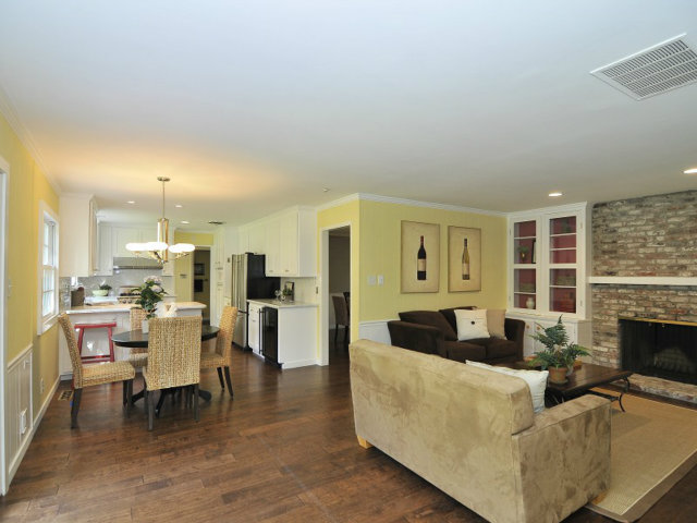 95 Reservoir Road Atherton, CA 94027 - Photo 4 of 10 a living room with furniture and a fireplace
