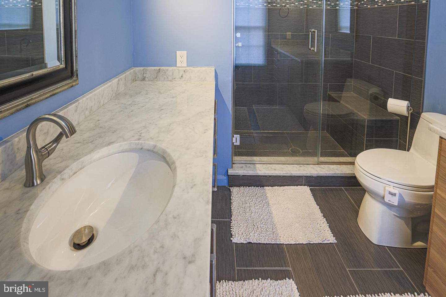 2734 Quarry Heights Way Baltimore, MD 21209 - Photo 16 of 25 a bathroom with a sink toilet and shower