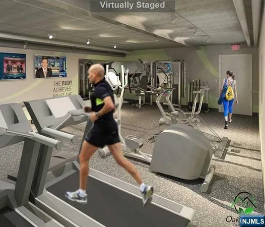 a room with gym equipment