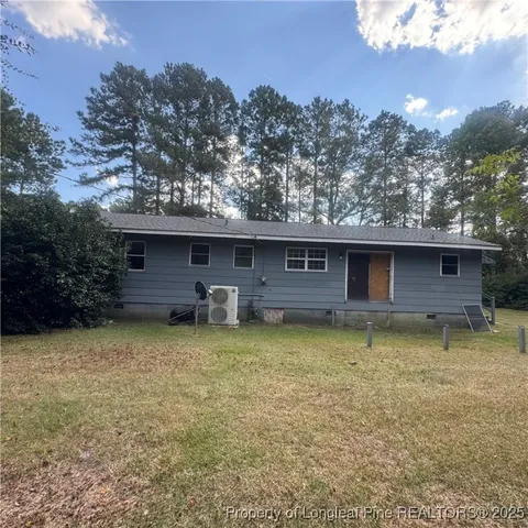 a backyard of a house