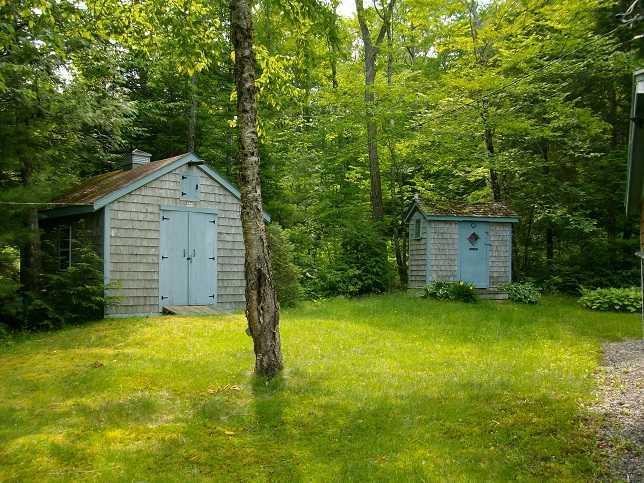 239 Ironbound Pond Road Solon, ME 04979 - Photo 19 of 24 Storage. Shed (on left) and Outhouse...