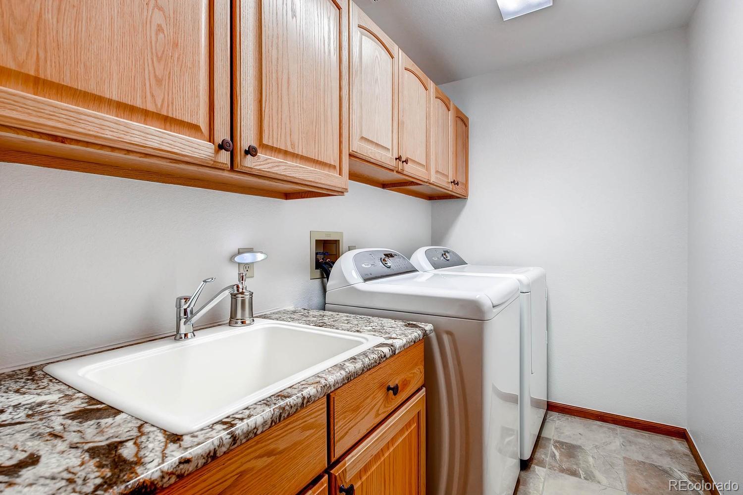 9470 Kemper Drive Lone Tree, CO 80124 - Photo 31 of 35 a utility room with dryer and washer