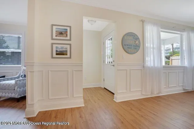 a view of livingroom with furniture and wooden floor