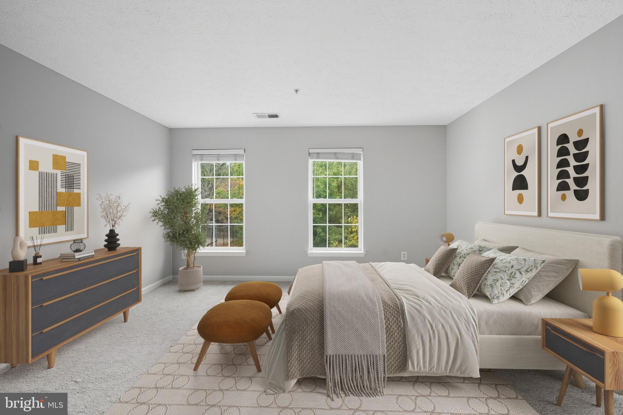 25910 Ridge Manor Drive, Unit 1000L Damascus, MD 20872 - Photo 29 of 51 Primary Bedroom Suite - Virtually Staged