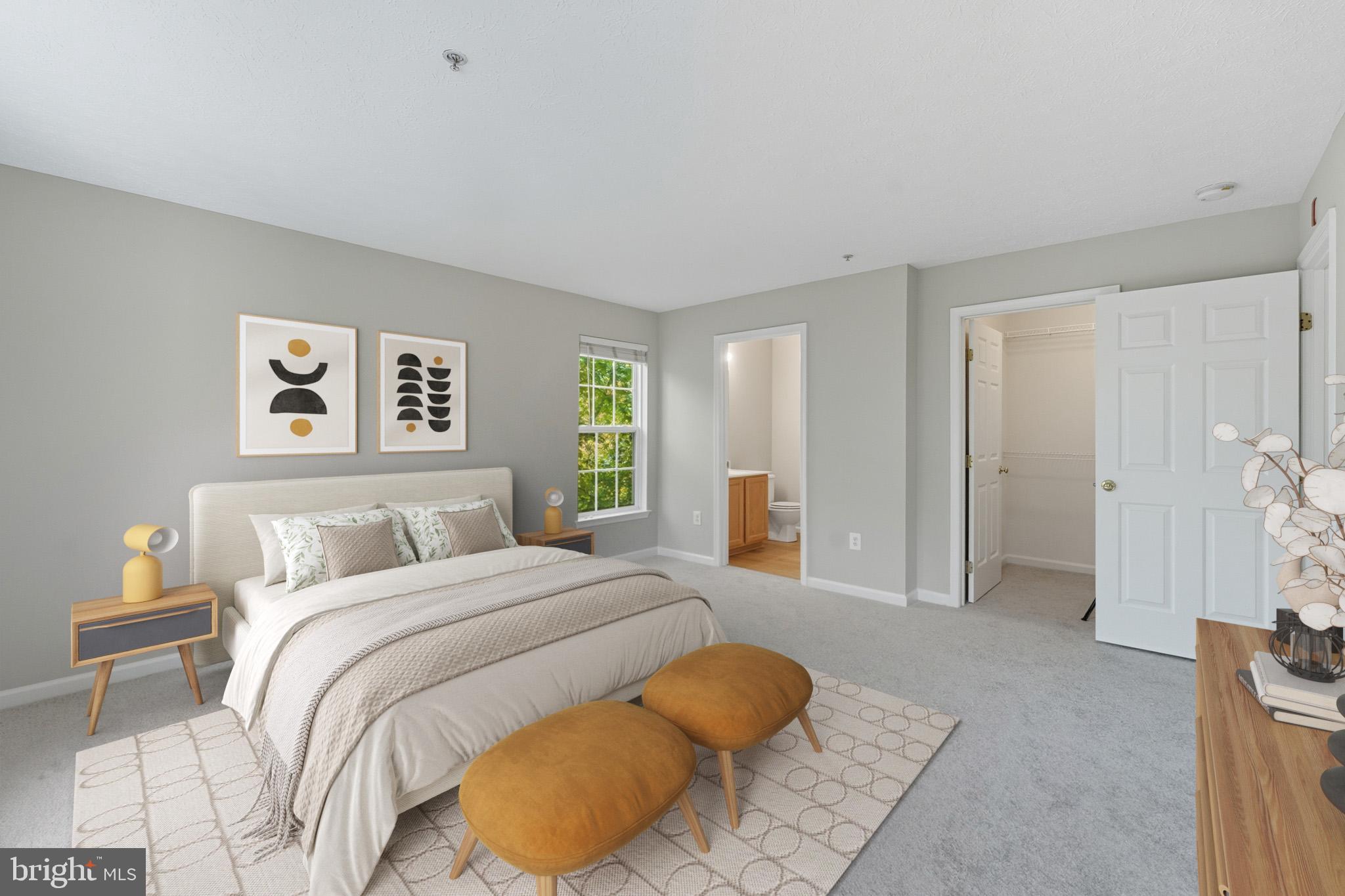 25910 Ridge Manor Drive, Unit 1000L Damascus, MD 20872 - Photo 31 of 51 Primary Bedroom Suite - Virtually Staged