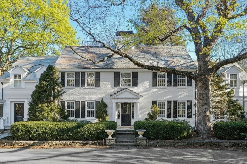 64 Albion Road Wellesley, MA 02481 - Photo 2 of 26 a front view of a house with yard and green space