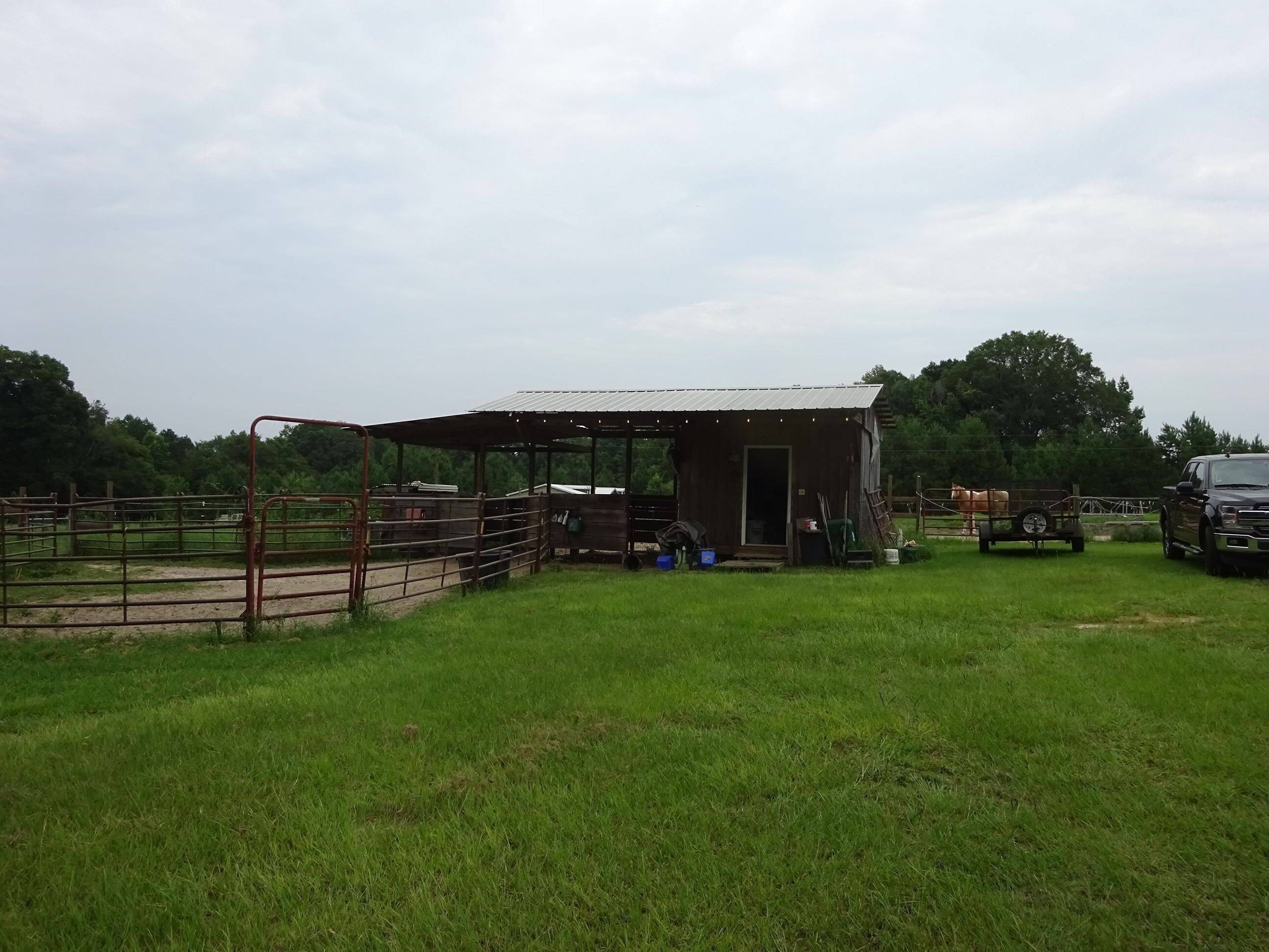 a view of a garden with houses