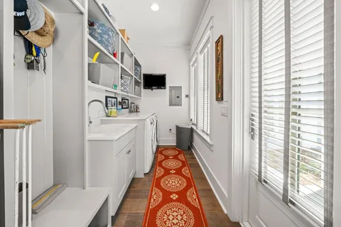 a very nice looking room with a large window