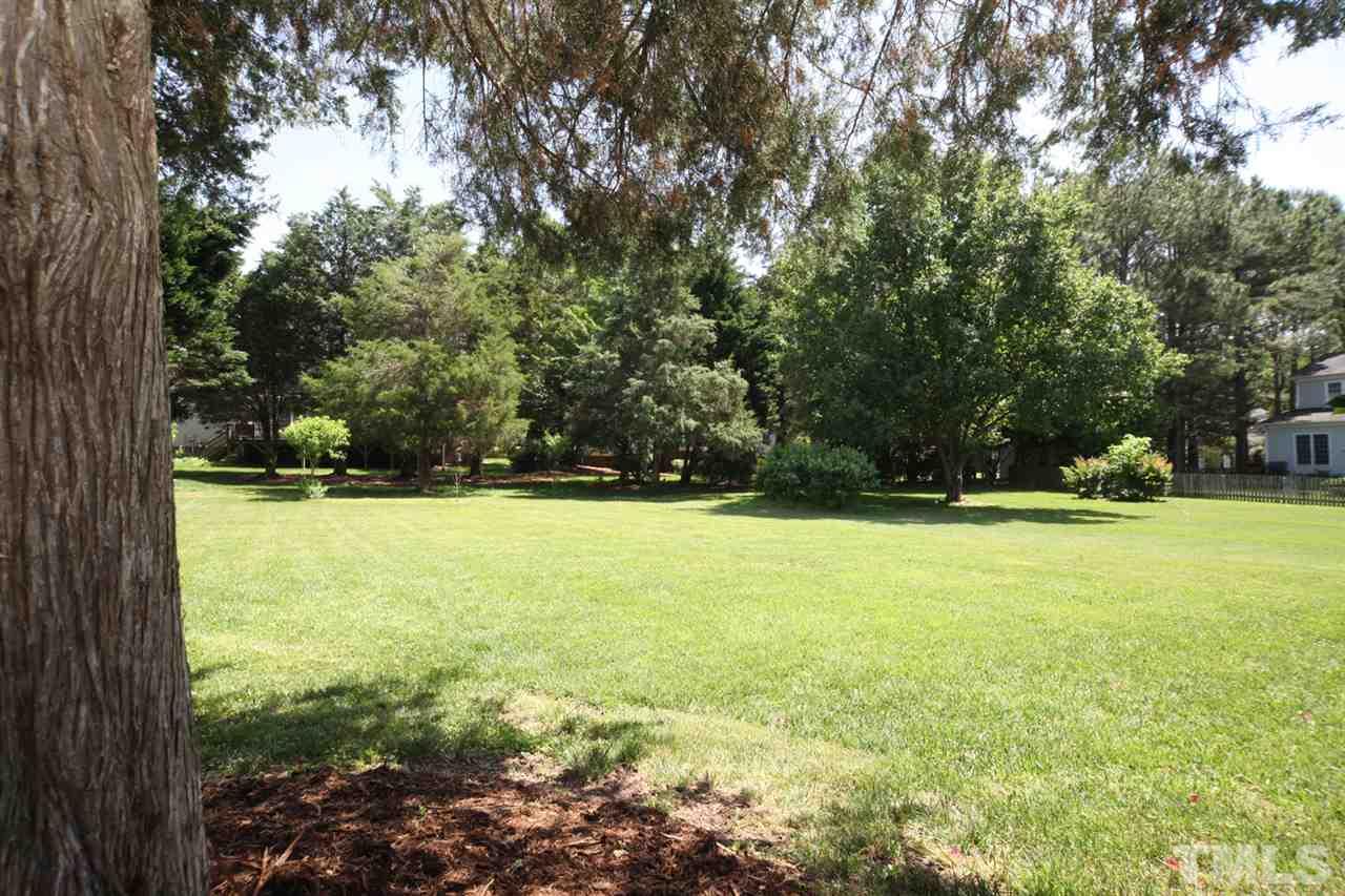 7712 Wilderness Road Raleigh, NC 27613 - Photo 23 of 25 a view of outdoor space with yard and trees in the background