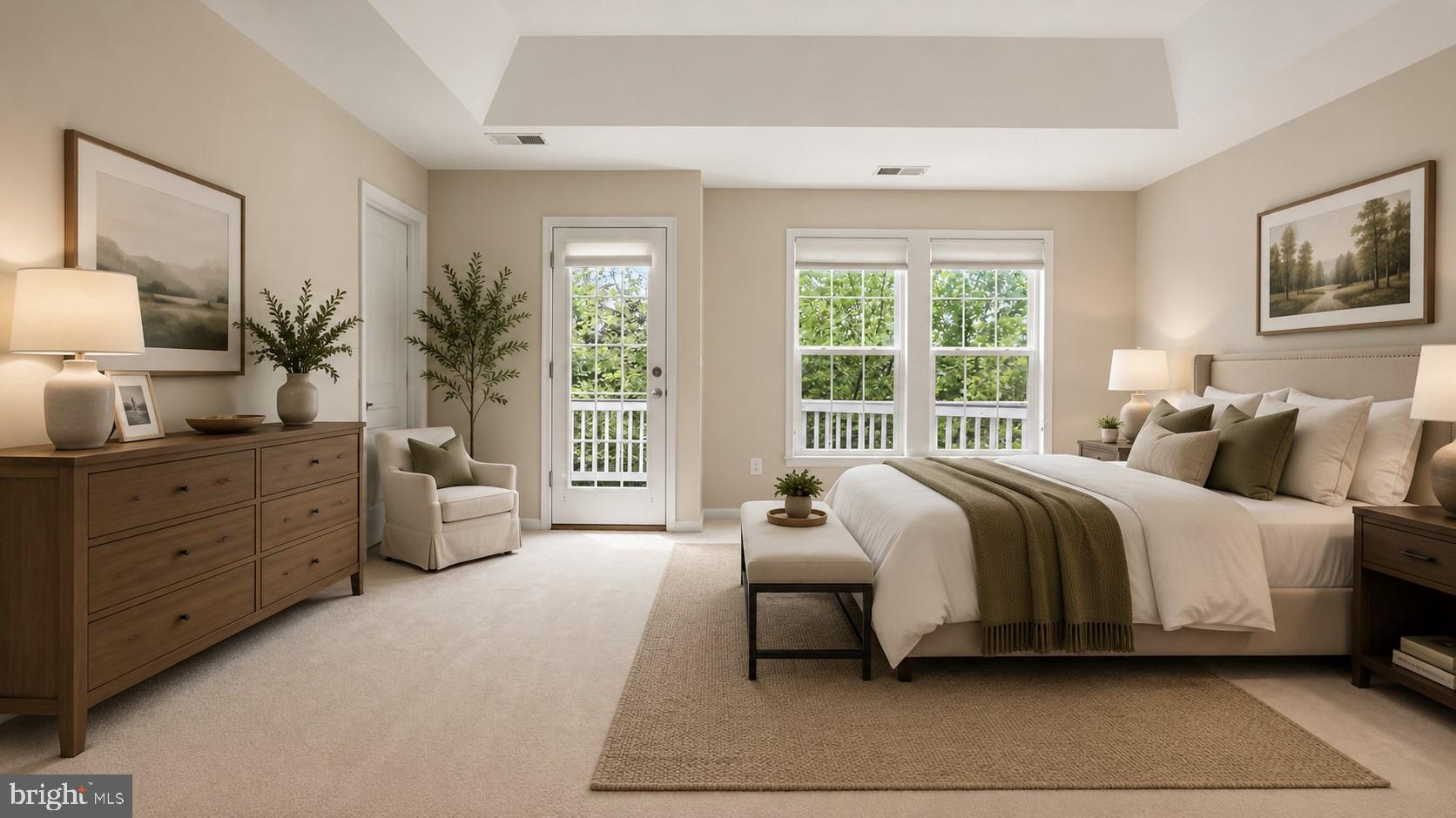 42371 Trellis Square Brambleton, VA 20148 - Photo 35 of 70 Serene bedroom with nature views.