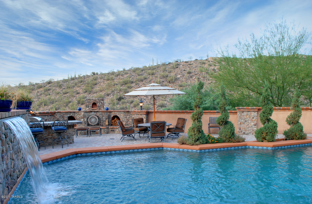 2188 East Buck Ridge Place Oro Valley, AZ 85737 - Photo 21 of 22 an outdoor space with furniture and garden view