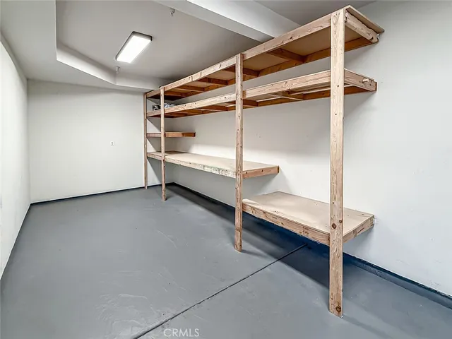 a view of a room with table