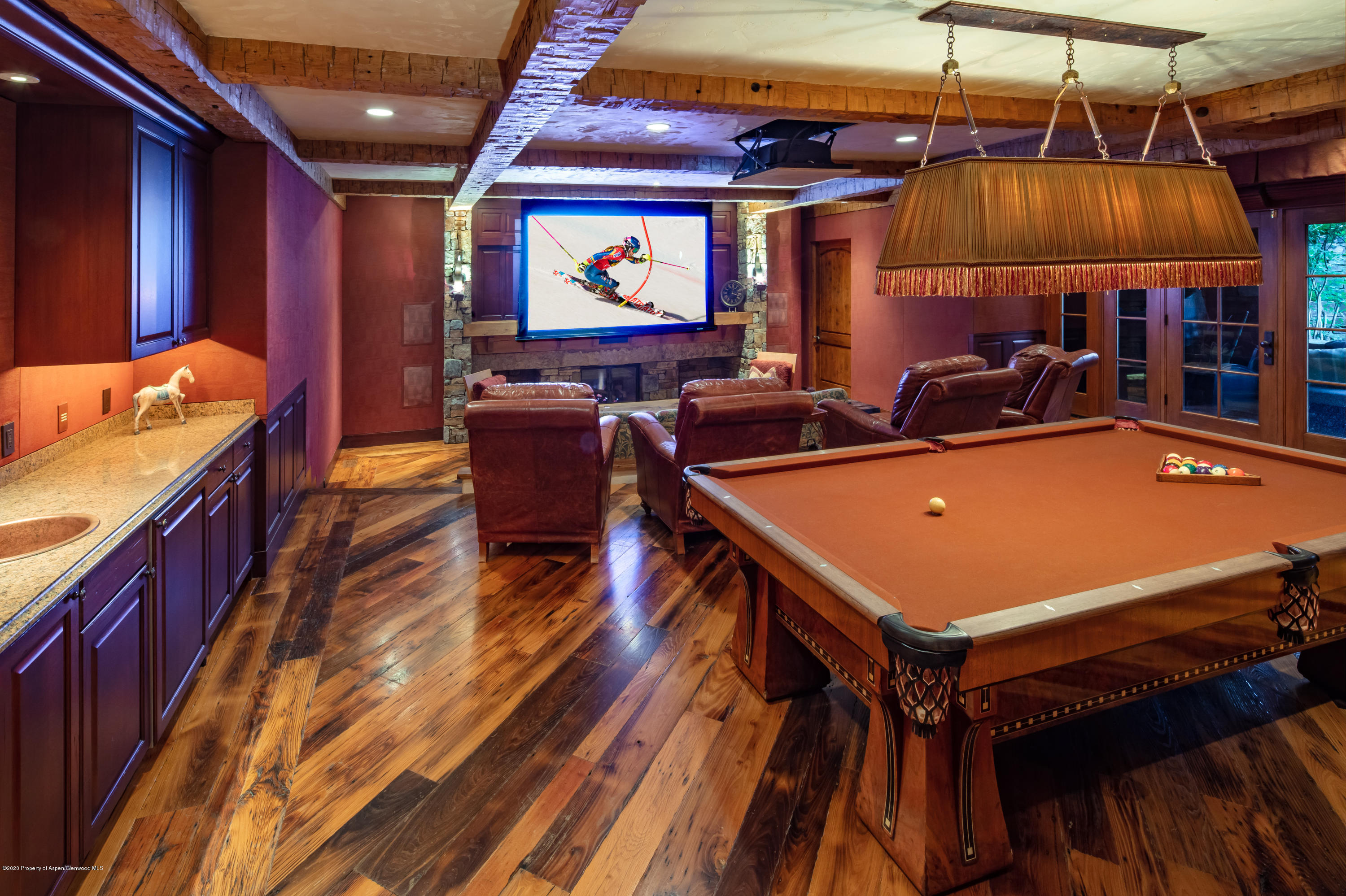 835 Red Mountain Road Aspen, CO 81612 - Photo 11 of 24 a room with furniture pool table table tennis pool table and chairs