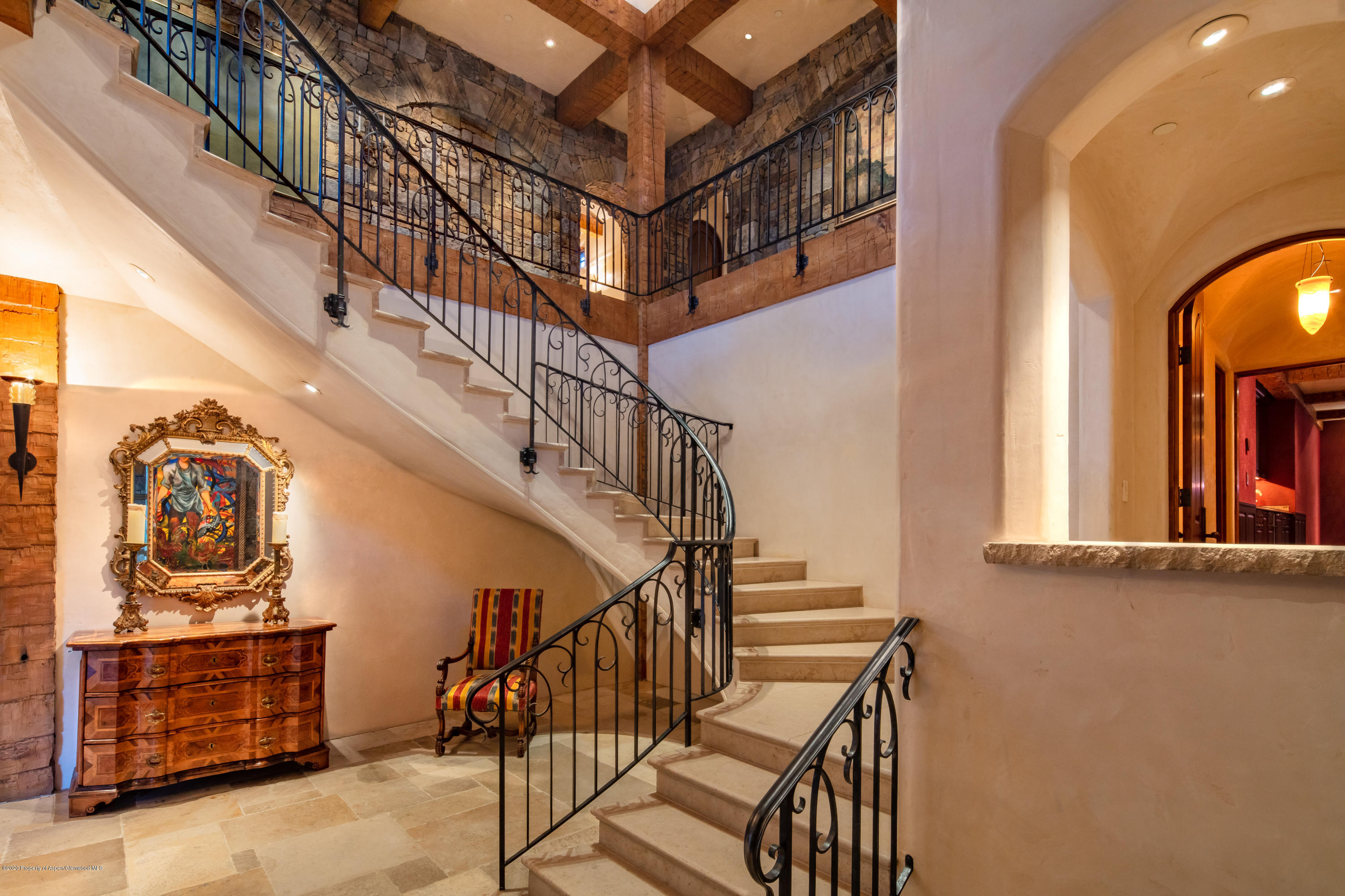 835 Red Mountain Road Aspen, CO 81612 - Photo 8 of 24 a view of entryway and hall with wooden floor