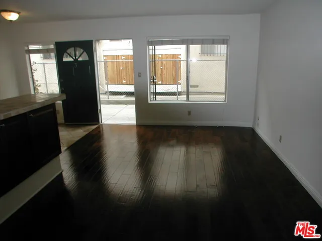 a view of a windows in an empty room