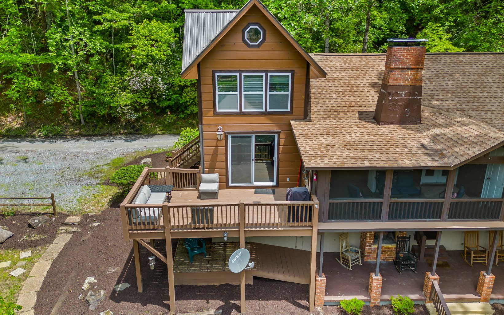 285 Shallowford Bridge Lane Blue Ridge, GA 30513 - Photo 54 of 66 a aerial view of a house with a yard