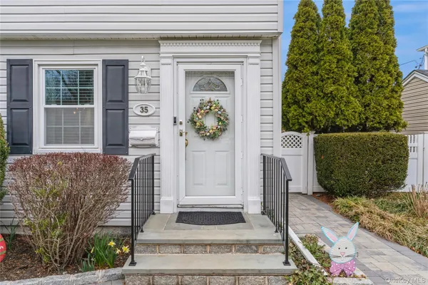 a front view of a house