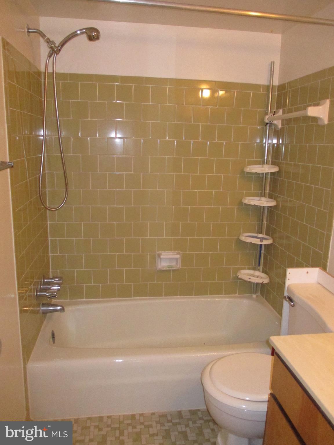 19317 Club House Road, Unit 302 Gaithersburg, MD 20886 - Photo 11 of 18 a bathroom with a toilet a sink and bathtub