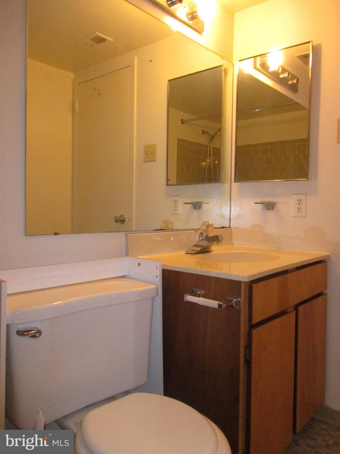 19317 Club House Road, Unit 302 Gaithersburg, MD 20886 - Photo 12 of 18 a bathroom with a sink toilet and mirror