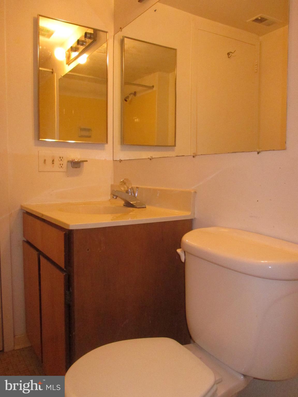 19317 Club House Road, Unit 302 Gaithersburg, MD 20886 - Photo 17 of 18 a bathroom with a sink a toilet and mirror