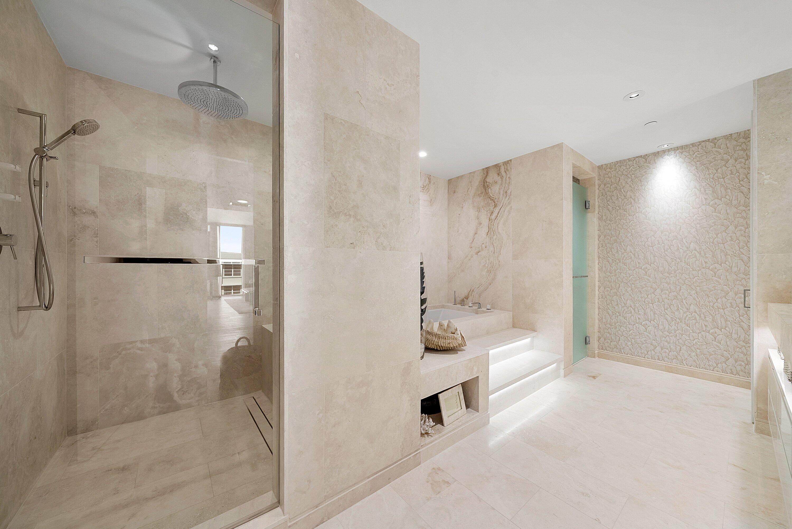 3550 South Ocean Boulevard, Unit 7C South Palm Beach, FL 33480 - Photo 24 of 66 a bathroom with a shower and a sink