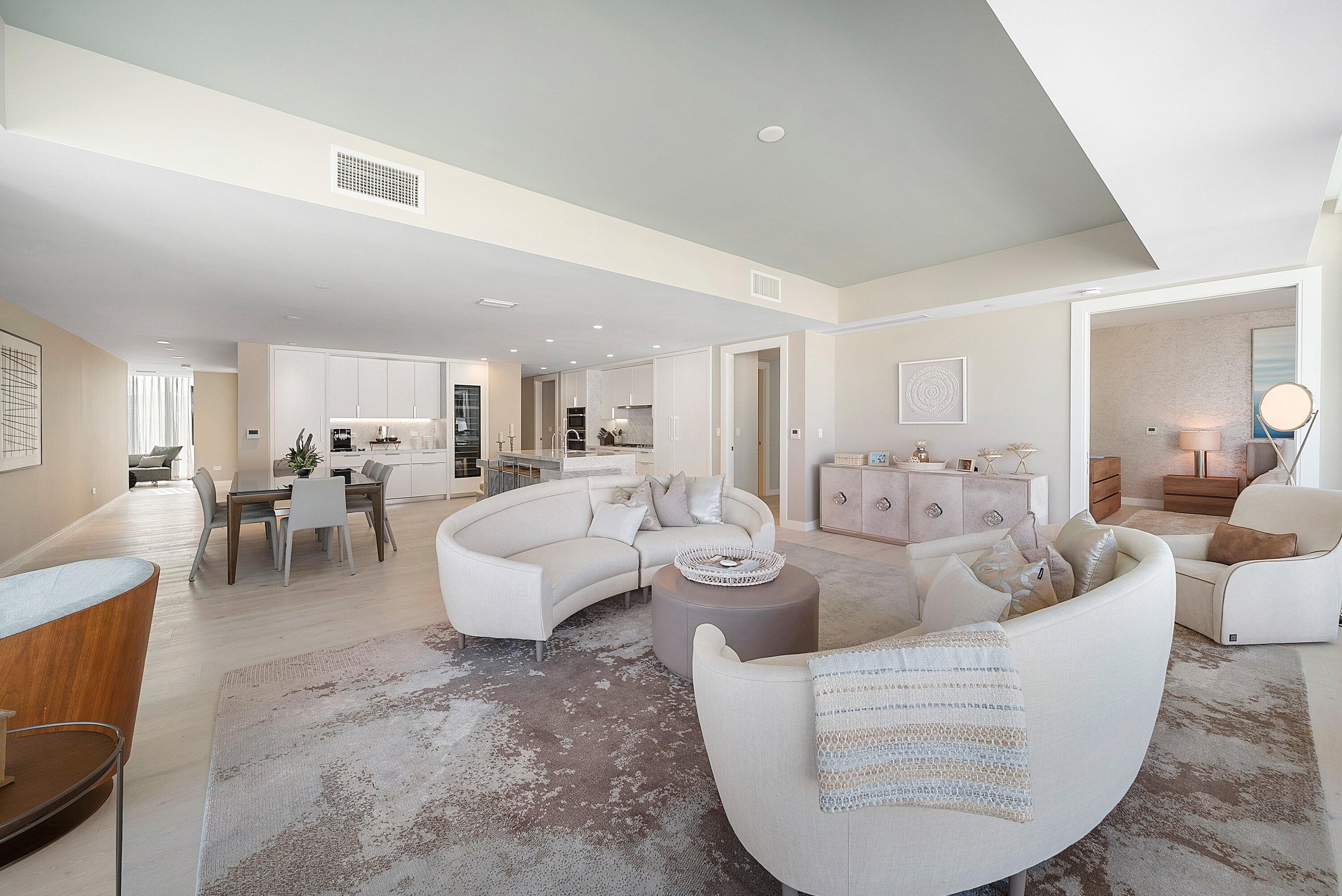 3550 South Ocean Boulevard, Unit 7C South Palm Beach, FL 33480 - Photo 10 of 66 a living room with furniture and view of living room