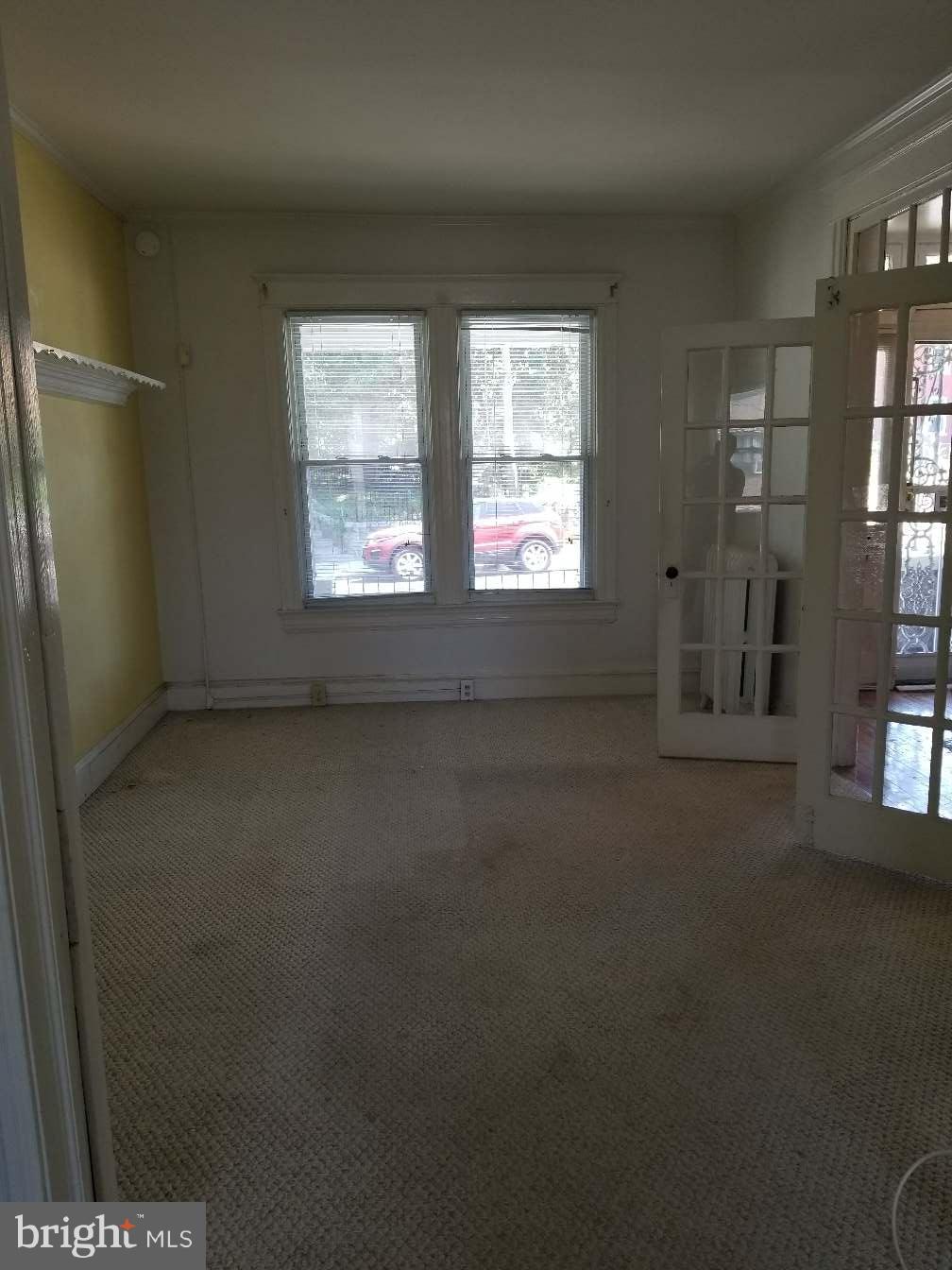Living Room with French doors & pocket doors