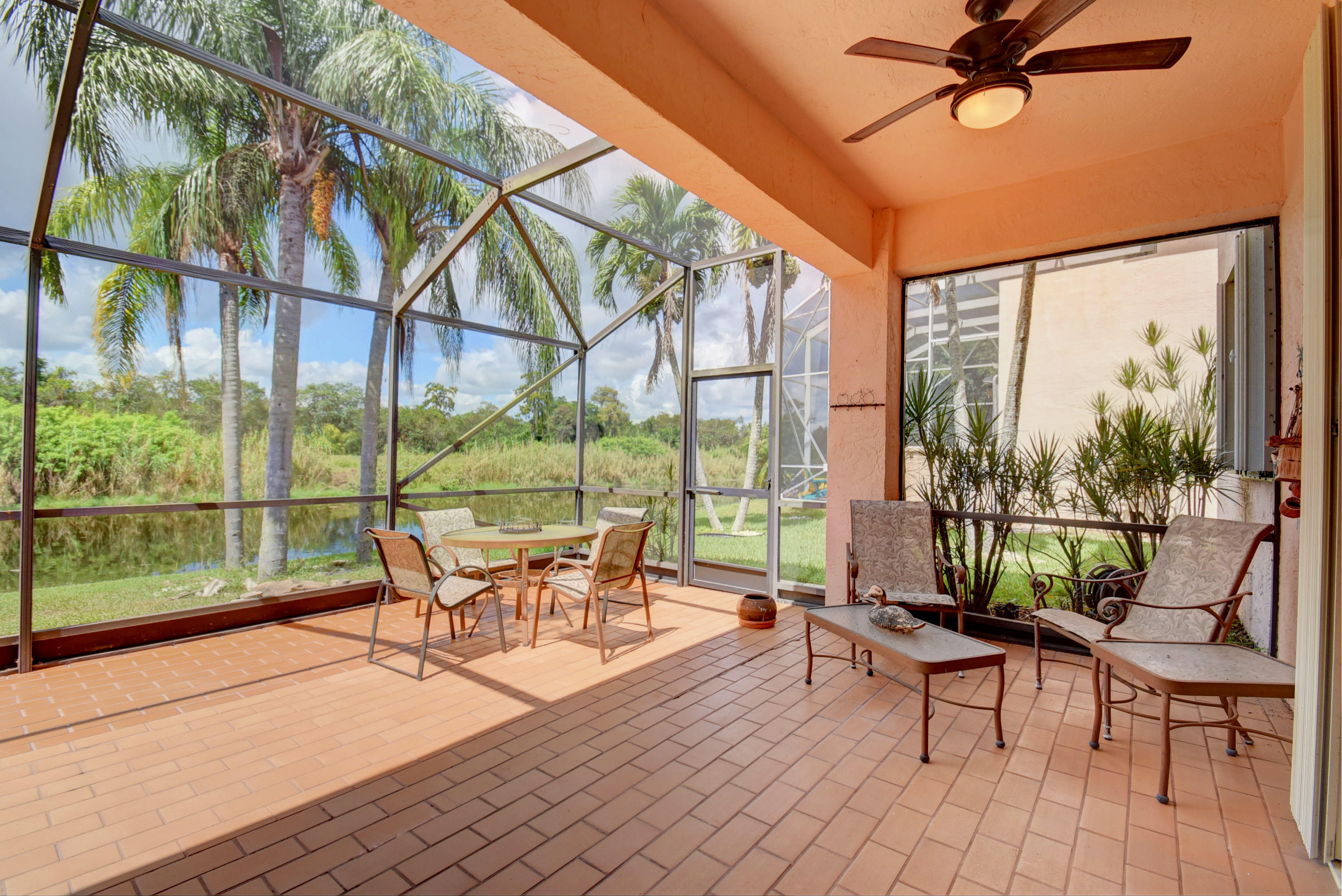 18102 Clear Brook Circle Boca Raton, FL 33498 - Photo 32 of 34 Patio Overlooks the Lake