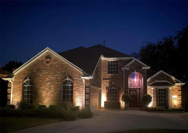 a front view of a house