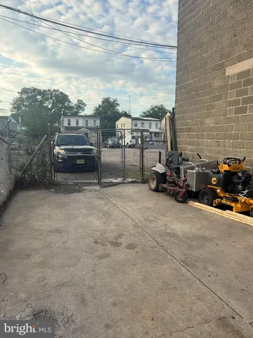 a view of a terrace with a bench
