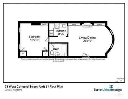 $3,750 | 78 West Concord Street, Unit 5, Boston, MA 02118