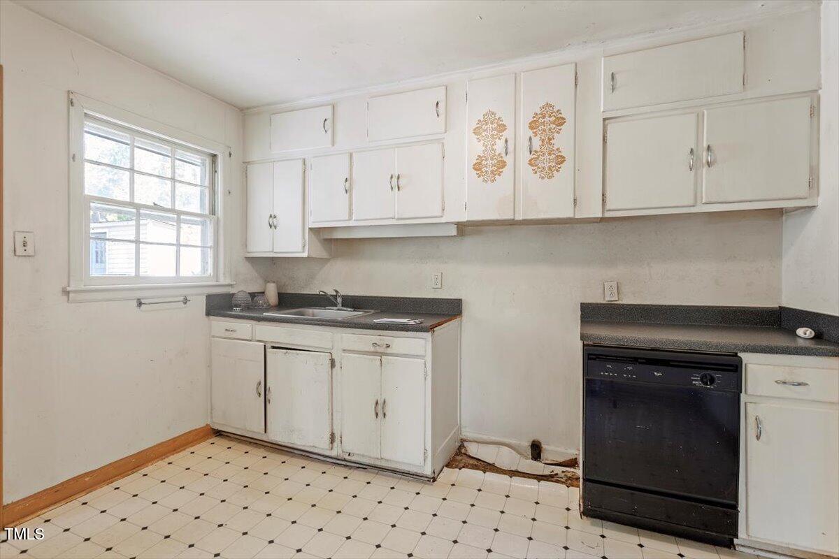 2343 Derby Drive Raleigh, NC 27610 - Photo 8 of 28 a kitchen with granite countertop white cabinets and sink