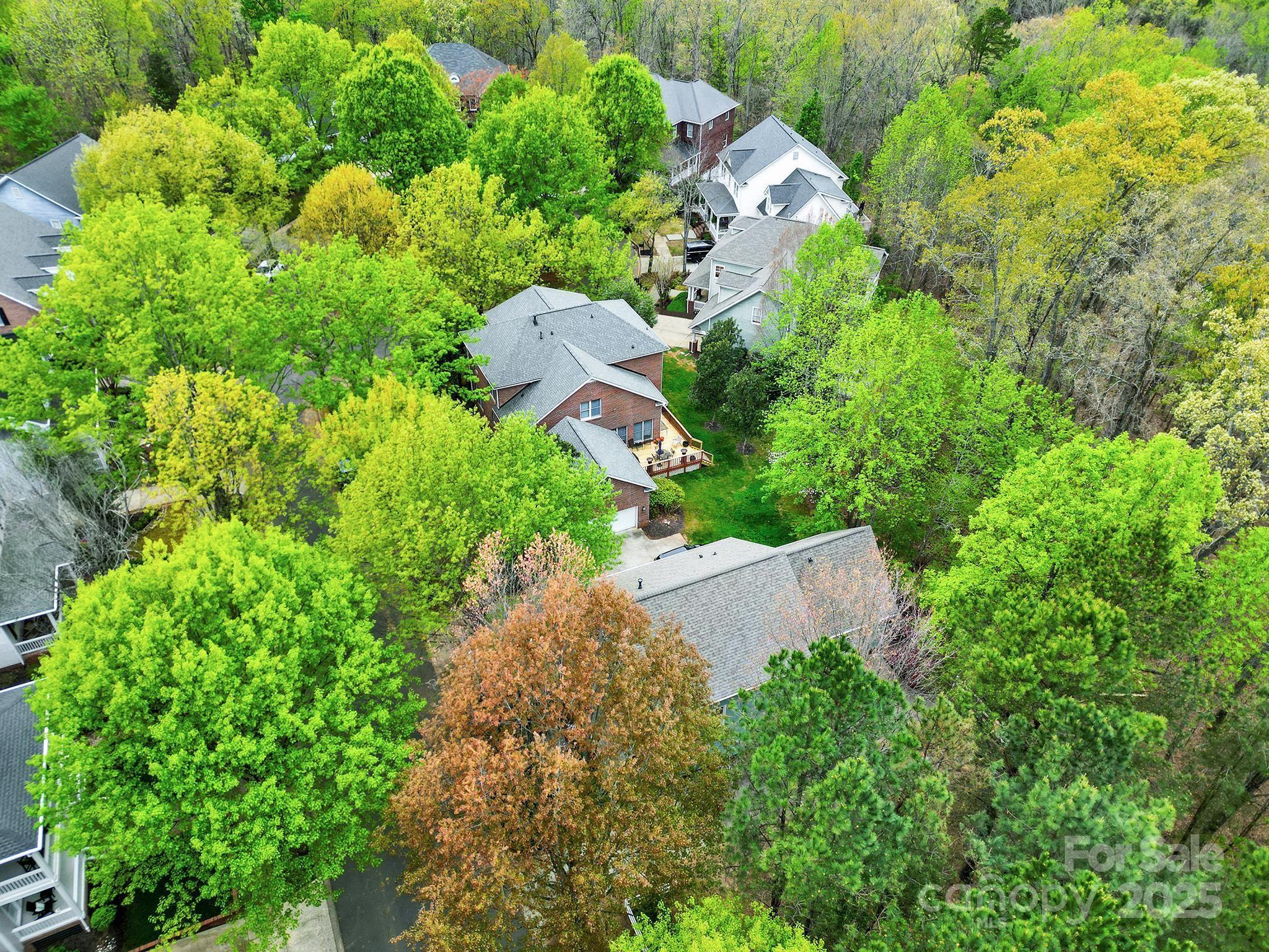 110 Sonnys Way Fort Mill, SC 29708 - Photo 4 of 48 an aerial view of residential house with outdoor space and trees all around