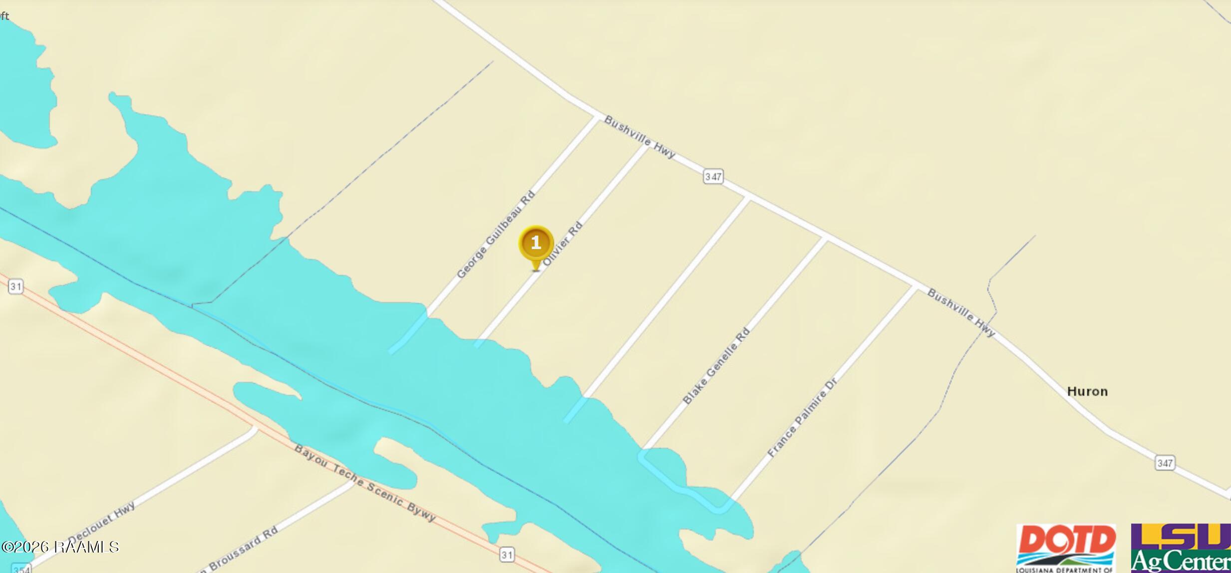 Lot 16 Olivier Road Arnaudville, LA 70512 - Photo 7 of 7 flood map