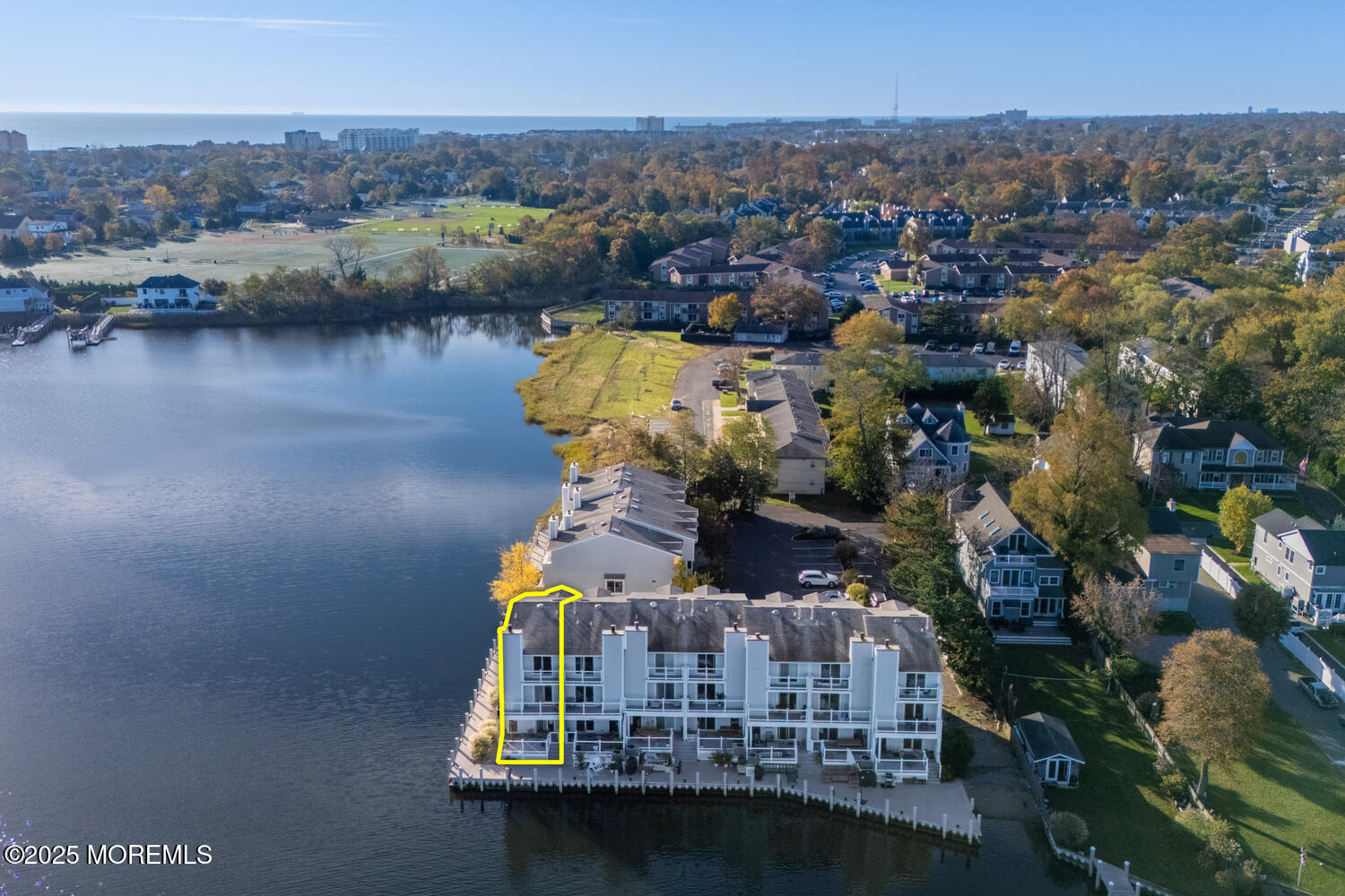165 Riddle Avenue, Unit 7 Long Branch, NJ 07740 - Photo 60 of 87 an aerial view of houses with yard
