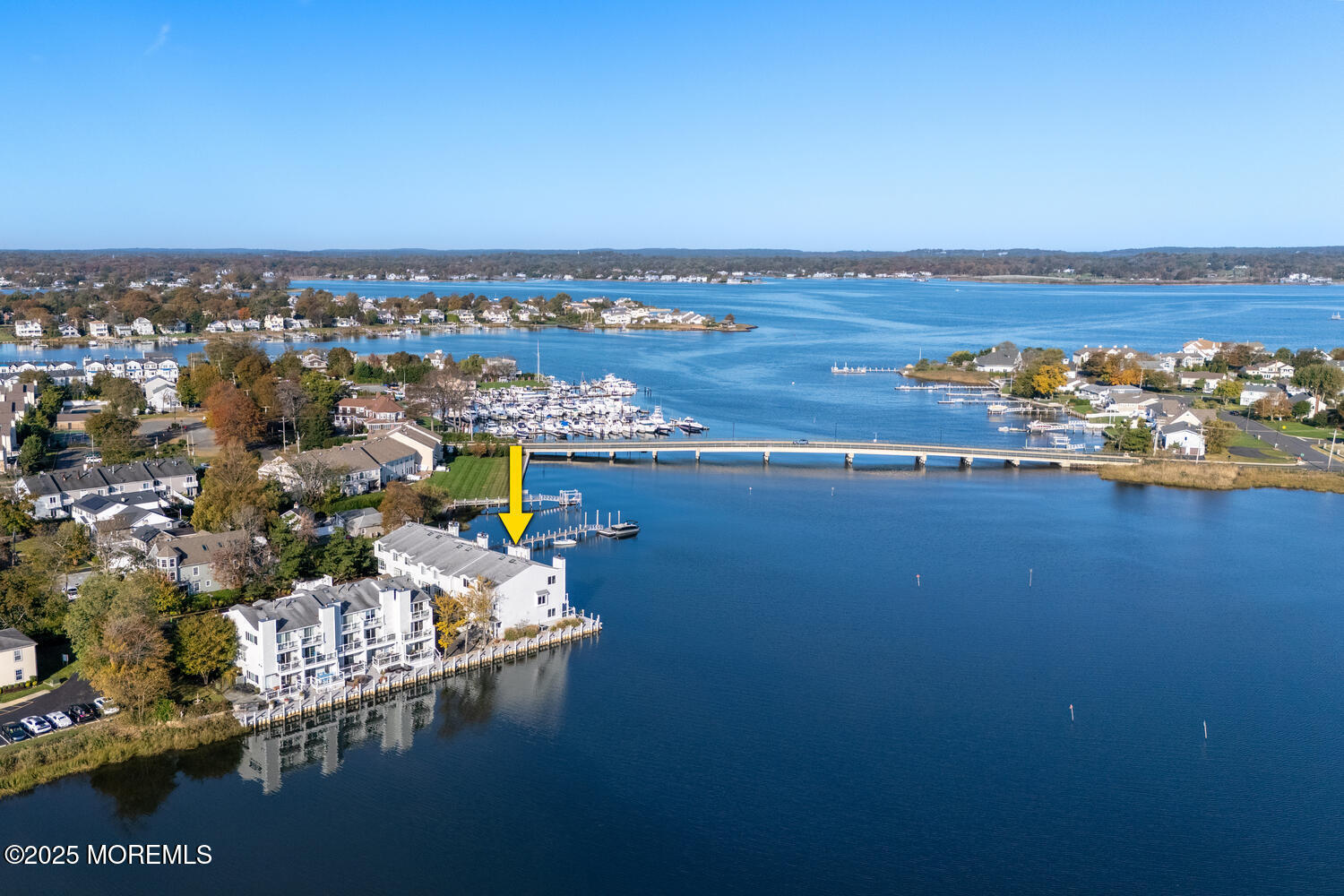 165 Riddle Avenue, Unit 7 Long Branch, NJ 07740 - Photo 73 of 87 an aerial view of a house with a ocean view