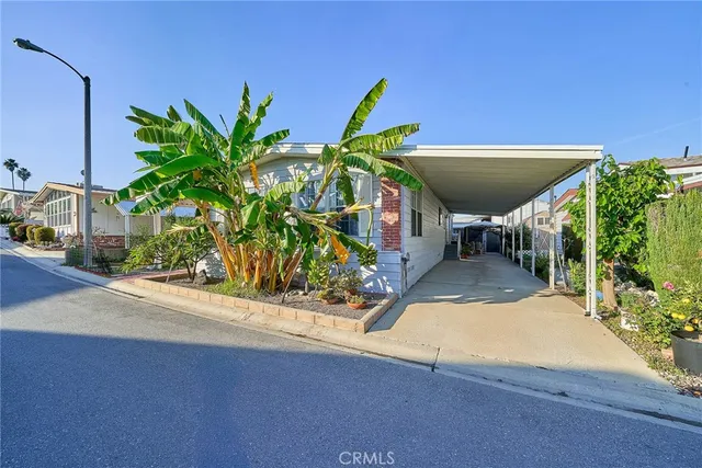 an outdoor view with patio